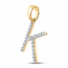 10kt Yellow Gold Diamond Initial & Letter Pendant - A Radiant Expression of Individuality and Elegance - Splendid Jewellery