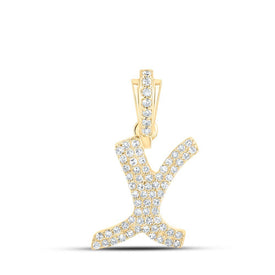 10kt Yellow Gold Diamond Initial & Letter Pendant: A Sparkling Expression of Personal Style - Splendid Jewellery