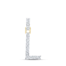Load image into Gallery viewer, 10kt Yellow Gold Diamond Initial &amp; Letter Pendant - Personalize Your Style - Splendid Jewellery