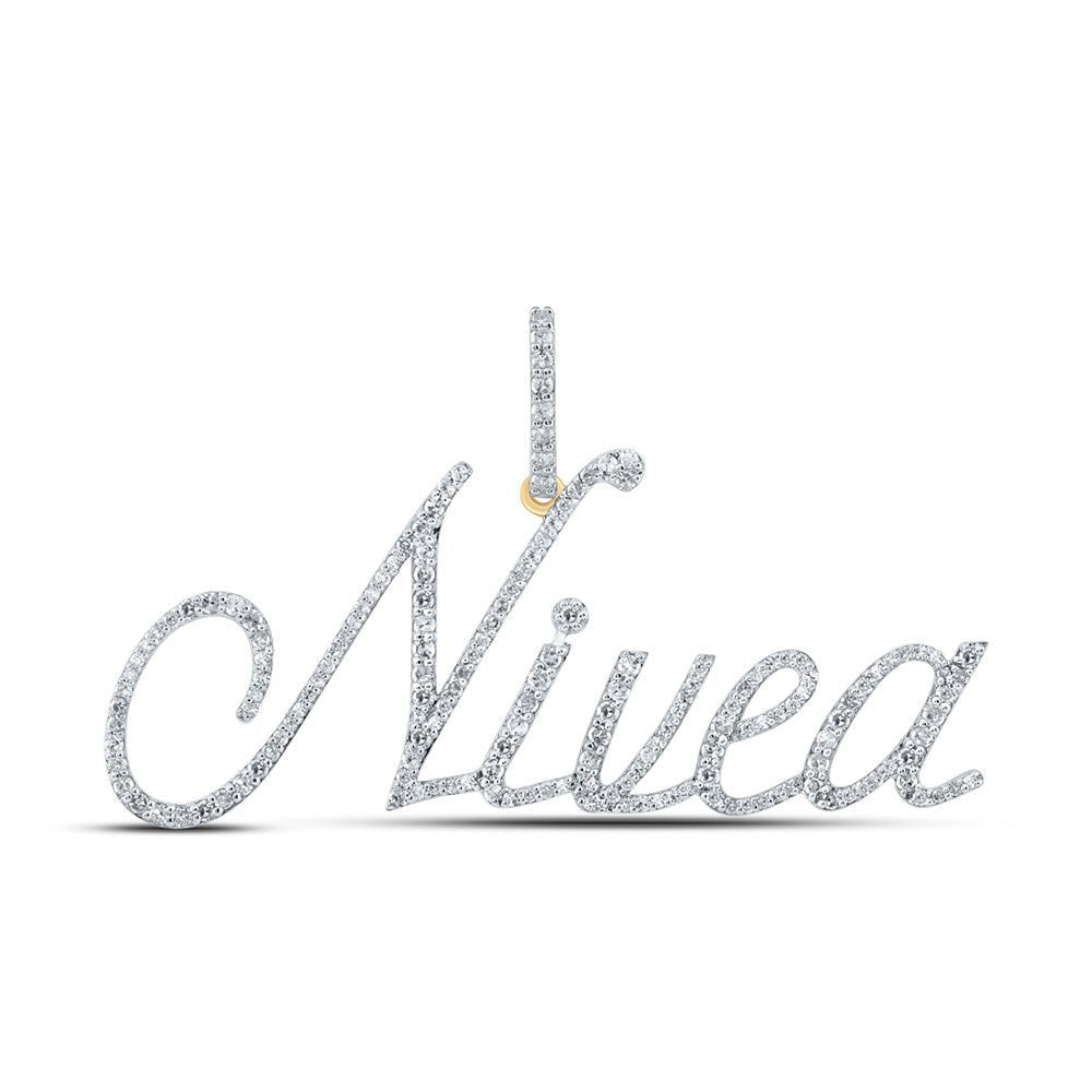 10kt Yellow Gold Diamond Initial & Letter Pendant - Personalized Elegance - Splendid Jewellery