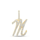 10kt Yellow Gold Diamond Initial & Letter Pendant - Personalized Elegance - Splendid Jewellery