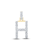 10kt Yellow Gold Diamond Initial & Letter Pendant - Personalized Elegance - Splendid Jewellery