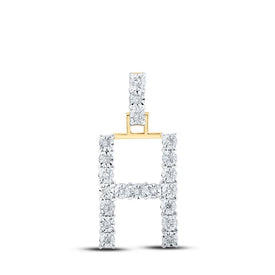 10kt Yellow Gold Diamond Initial & Letter Pendant - Personalized Elegance - Splendid Jewellery