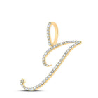 10kt Yellow Gold Diamond Initial & Letter Pendant - Personalized Elegance and Brilliance - Splendid Jewellery