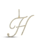 10kt Yellow Gold Diamond Initial & Letter Pendant - Personalized Elegance and Brilliance - Splendid Jewellery