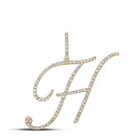 10kt Yellow Gold Diamond Initial & Letter Pendant - Personalized Elegance and Brilliance - Splendid Jewellery