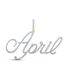 10kt Yellow Gold Diamond Initial & Letter Pendant | Personalized Elegance and Dazzling Brilliance - Splendid Jewellery