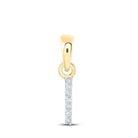 10kt Yellow Gold Diamond Initial & Letter Pendant - Personalized Elegance and Dazzling Sparkle - Splendid Jewellery