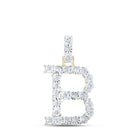 10kt Yellow Gold Diamond Initial & Letter Pendant - Personalized Elegance in Every Detail - Splendid Jewellery