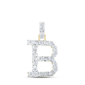 10kt Yellow Gold Diamond Initial & Letter Pendant - Personalized Elegance in Every Detail - Splendid Jewellery