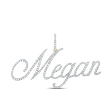 Load image into Gallery viewer, 10kt Yellow Gold Diamond Initial &amp; Letter Pendant - Personalized Elegance with the MEGAN Name - Splendid Jewellery