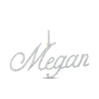 10kt Yellow Gold Diamond Initial & Letter Pendant - Personalized Elegance with the MEGAN Name - Splendid Jewellery