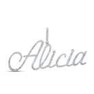 10kt Yellow Gold Diamond Initial & Letter Pendant | Personalized Name Pendant 7/8 Cttw | Splendid Jewellery - Splendid Jewellery