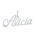 10kt Yellow Gold Diamond Initial & Letter Pendant | Personalized Name Pendant 7/8 Cttw | Splendid Jewellery - Splendid Jewellery