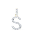 10kt Yellow Gold Diamond Initial & Letter Pendant | Personalized Sparkling Charm | Splendid Jewellery - Splendid Jewellery