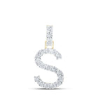 10kt Yellow Gold Diamond Initial & Letter Pendant | Personalized Sparkling Charm | Splendid Jewellery - Splendid Jewellery