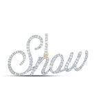 10kt Yellow Gold Diamond Initial & Letter Pendant with SNOW Name - 3/4 Cttw - Splendid Jewellery