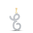 10kt Yellow Gold Diamond Initial Necklace - Personalized Elegance - Splendid Jewellery
