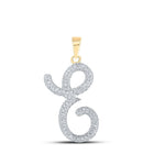 10kt Yellow Gold Diamond Initial Necklace - Personalized Elegance - Splendid Jewellery