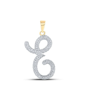 10kt Yellow Gold Diamond Initial Necklace - Personalized Elegance - Splendid Jewellery
