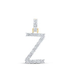 10kt Yellow Gold Diamond Initial Necklace - Personalized Elegance - Splendid Jewellery