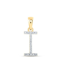 Load image into Gallery viewer, 10kt Yellow Gold Diamond Initial Pendant | Elegant and Sparkling Letter Necklace - Splendid Jewellery