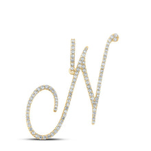 Load image into Gallery viewer, 10kt Yellow Gold Diamond Initial Pendant - Personalized Elegance - Splendid Jewellery