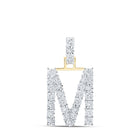 10kt Yellow Gold Diamond Initial Pendant - Personalized Elegance - Splendid Jewellery