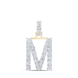 10kt Yellow Gold Diamond Initial Pendant - Personalized Elegance - Splendid Jewellery