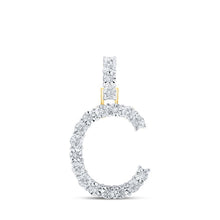 Load image into Gallery viewer, 10kt Yellow Gold Diamond Initial Pendant - Personalized Elegance - Splendid Jewellery