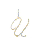 10kt Yellow Gold Diamond Initial Pendant - Personalized Elegance - Splendid Jewellery