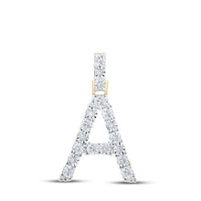 Load image into Gallery viewer, 10kt Yellow Gold Diamond Initial Pendant - Personalized Elegance and Brilliance - Splendid Jewellery