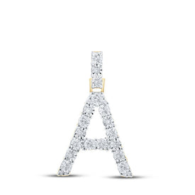 10kt Yellow Gold Diamond Initial Pendant - Personalized Elegance and Brilliance - Splendid Jewellery