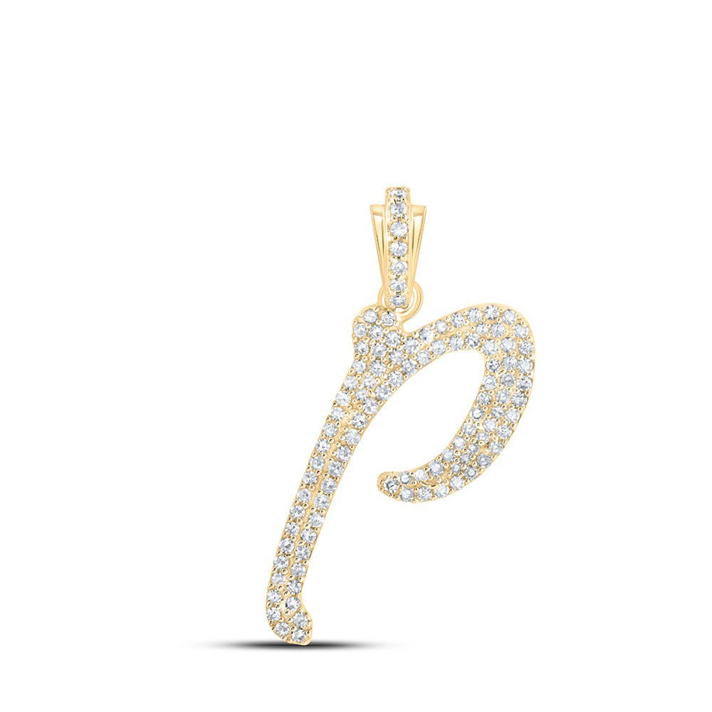10kt Yellow Gold Diamond Initial Pendant - Personalized Elegance and Brilliance - Splendid Jewellery