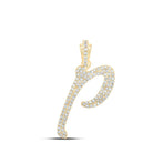 10kt Yellow Gold Diamond Initial Pendant - Personalized Elegance and Brilliance - Splendid Jewellery