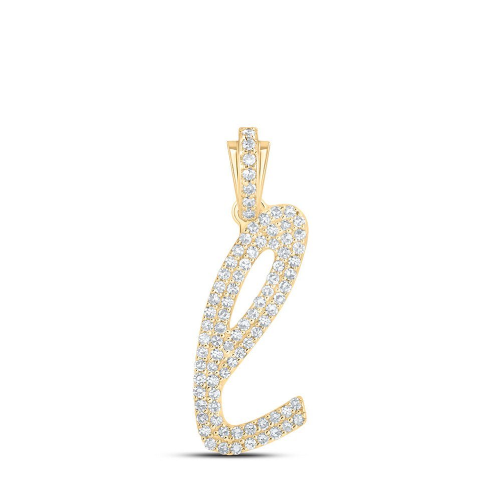 10kt Yellow Gold Diamond Initial Pendant - Personalized Elegance and Brilliance - Splendid Jewellery