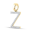 10kt Yellow Gold Diamond Initial Pendant - Personalized Elegance and Brilliance - Splendid Jewellery