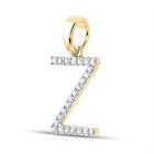 10kt Yellow Gold Diamond Initial Pendant - Personalized Elegance and Brilliance - Splendid Jewellery