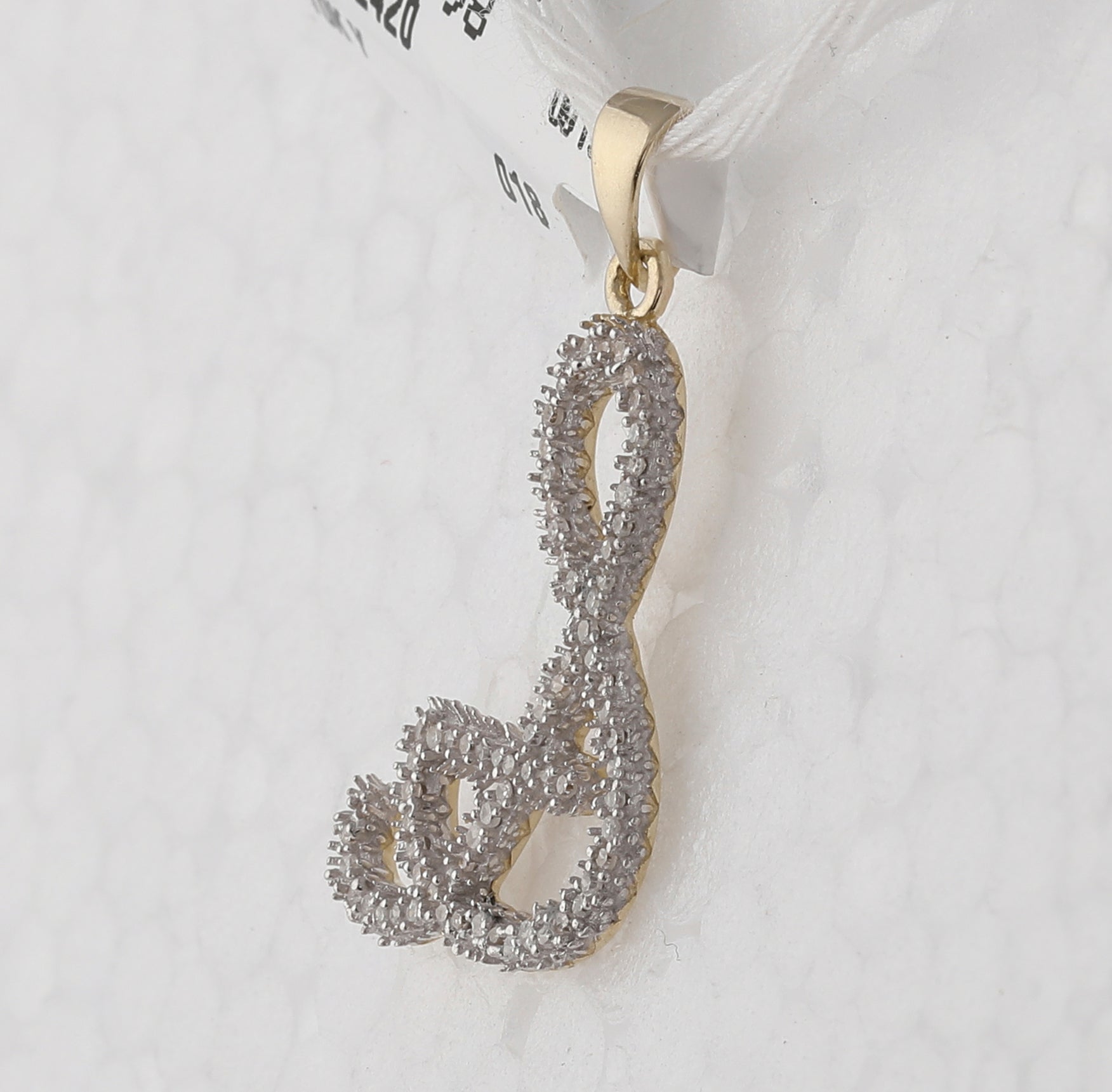 10kt Yellow Gold Diamond Initial Pendant - Personalized Elegance and Dazzling Brilliance - Splendid Jewellery