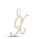 10kt Yellow Gold Diamond Initial Pendant - Personalized Elegance and Dazzling Brilliance - Splendid Jewellery