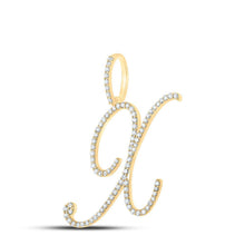 Load image into Gallery viewer, 10kt Yellow Gold Diamond Initial Pendant - Personalized Elegance and Dazzling Brilliance - Splendid Jewellery