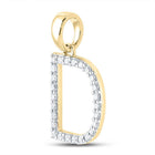 10kt Yellow Gold Diamond Initial Pendant - Personalized Elegance and Sentiment - Splendid Jewellery