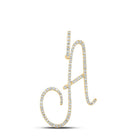 10kt Yellow Gold Diamond Initial Pendant - Personalized Elegance at Its Finest - Splendid Jewellery