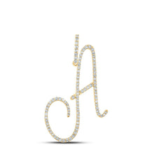 Load image into Gallery viewer, 10kt Yellow Gold Diamond Initial Pendant - Personalized Elegance at Its Finest - Splendid Jewellery