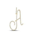10kt Yellow Gold Diamond Initial Pendant - Personalized Elegance at Its Finest - Splendid Jewellery