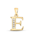 10kt Yellow Gold Diamond Initial Pendant - Personalized Elegance at its Finest - Splendid Jewellery