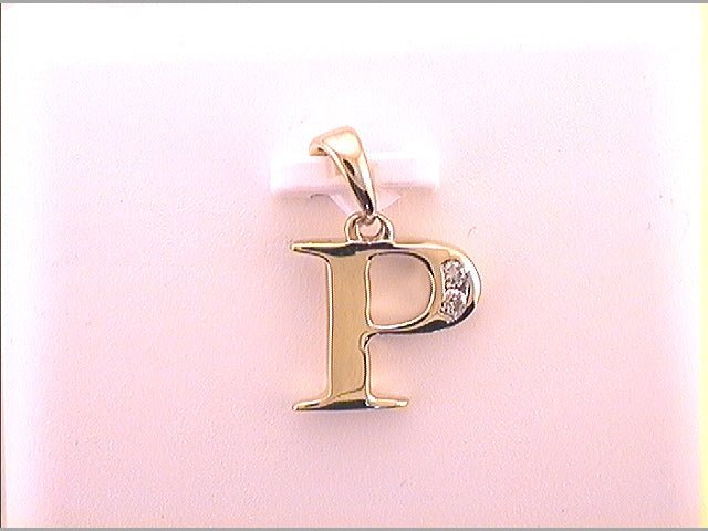 10kt Yellow Gold Diamond Initial Pendant: Personalized Elegance in Every Letter - Splendid Jewellery