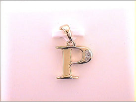 10kt Yellow Gold Diamond Initial Pendant: Personalized Elegance in Every Letter - Splendid Jewellery