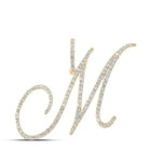 10kt Yellow Gold Diamond Initial Pendant - Personalized Elegance in Motion - Splendid Jewellery