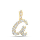 10kt Yellow Gold Diamond Initial Pendant | Personalized Elegance Necklace - Splendid Jewellery